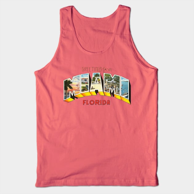 Greetings from Miami Florida Tank Top by reapolo